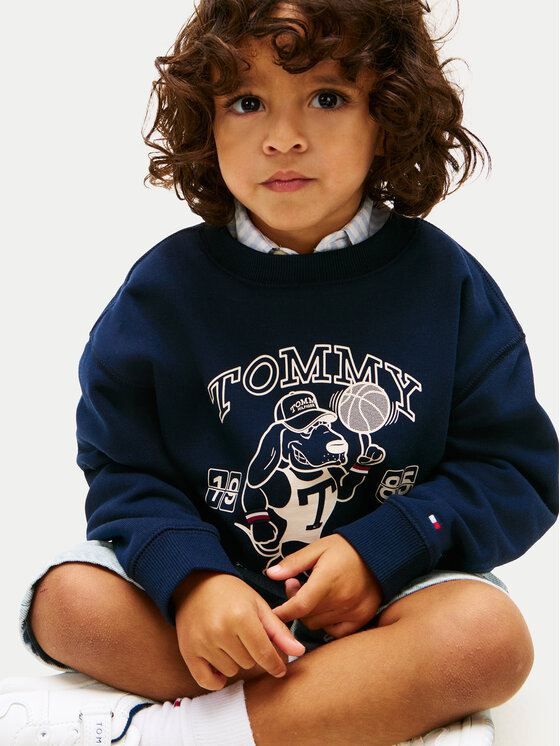 Tommy Hilfiger Tommy Hilfiger Džemperis ar kapuci KB0KB10314 Tumši zils Regular Fit