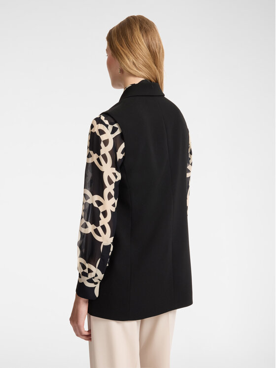 Elena Mirò Elena Mirò Giacca di transizione R811Z000023N033 Nero Slim Fit