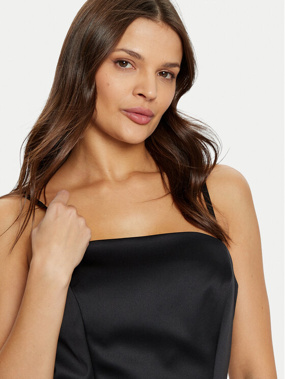 Guess Guess Coctailkleid W5RK42 WH0M2 Schwarz Slim Fit