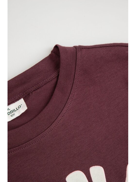 Coccodrillo Coccodrillo T-Shirt ZC6143213LGD-017 Bordowy Regular Fit