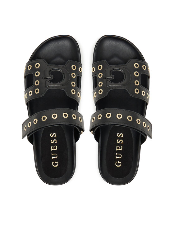 Guess Guess Klapki FLPFAS ELE03 Czarny