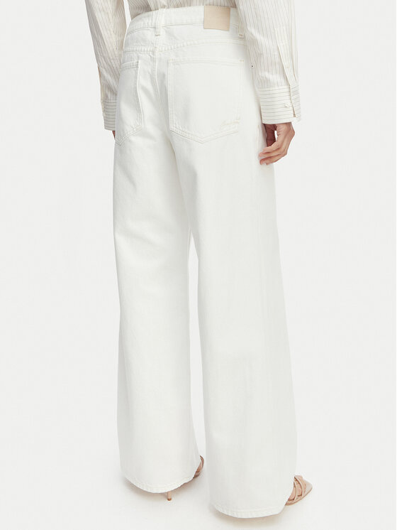 BOSS BOSS Džínsy C Slouchy MR 2.0 50558723 Biela Relaxed Fit