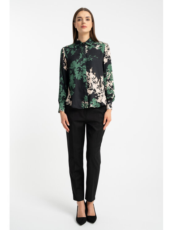 CLICK CLICK Košile 10-6929 Zelená Regular Fit