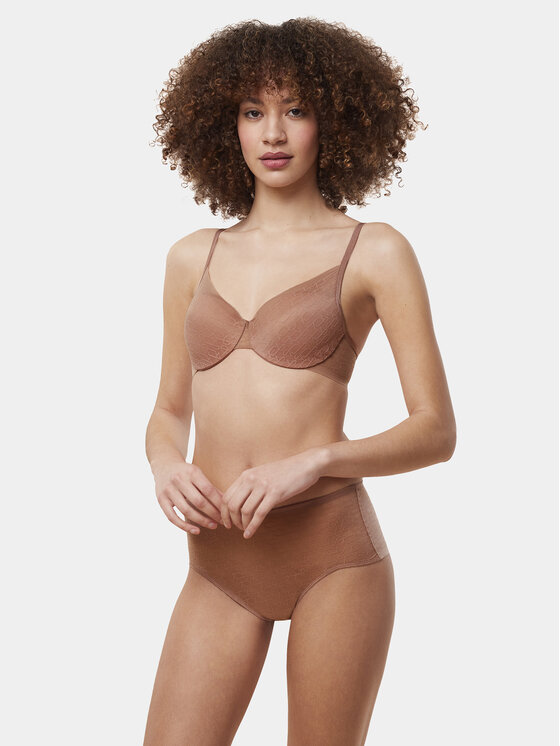 Triumph Triumph Сутиен с банели Signature Sheer WHP EX 10215948 Кафяв