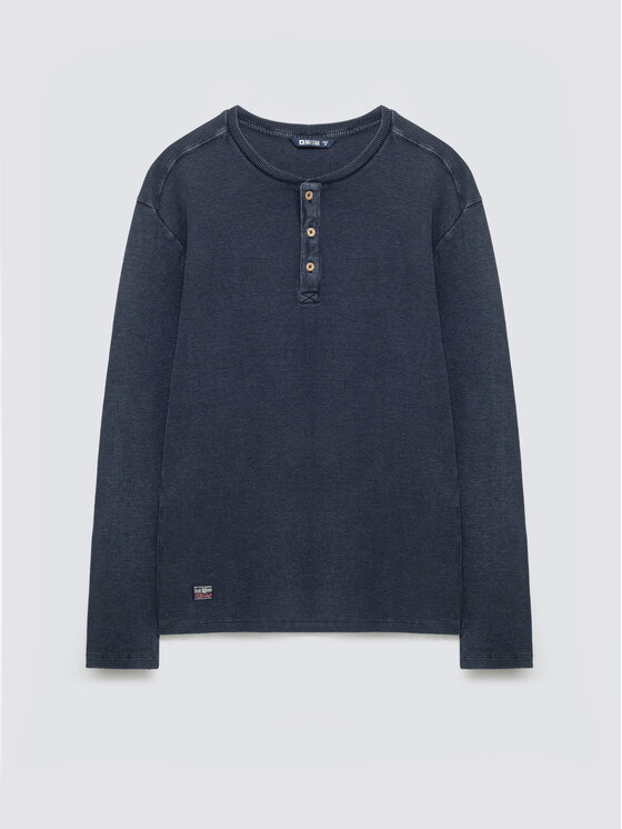 BIG STAR BIG STAR Longsleeve MERRTS Granatowy Basic Fit