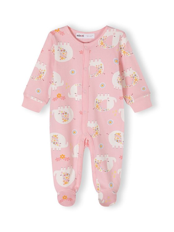 MINOTI MINOTI Pajac 24babypack5 Różowy Regular Fit