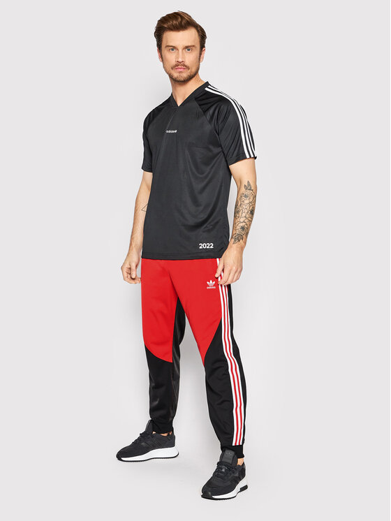 Jogging Rouge/Noir Homme Adidas Sst Track Pant | Espace des marques