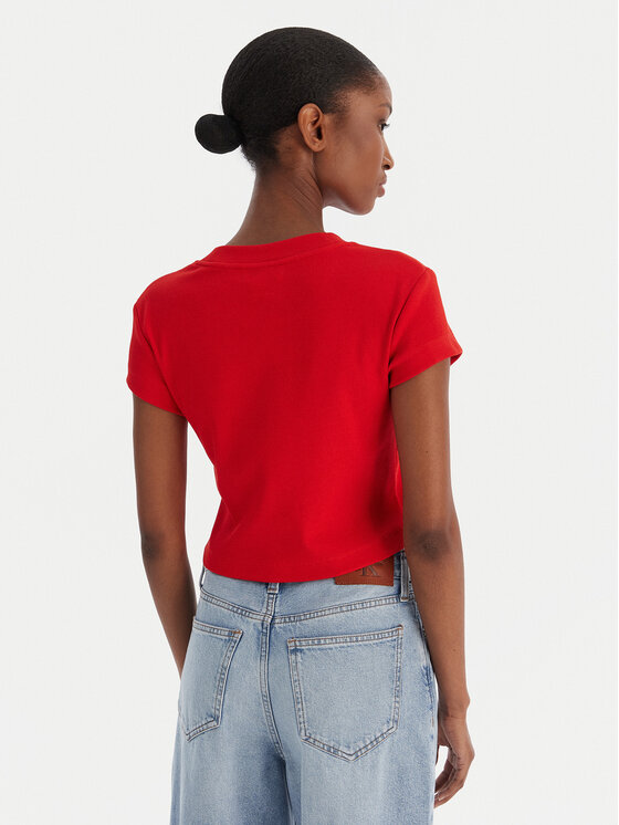 Calvin Klein Jeans Calvin Klein Jeans T-Shirt LV047AB802 Rot Slim Fit
