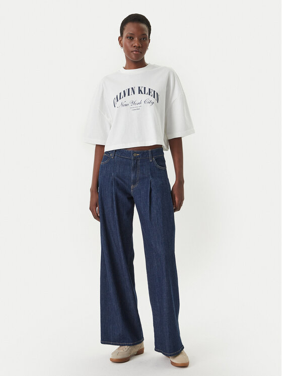 Calvin Klein Jeans Calvin Klein Jeans Tričko LV047F813G Biela Boxy Fit