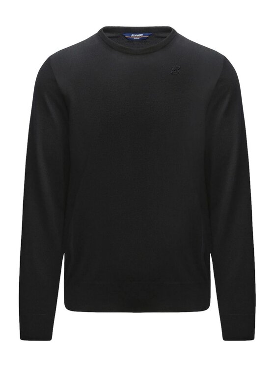 Sweter K-Way, Rozmiar M, Czarny, K-WAY Maglione Uomo Sebastien merino K6113BW USY Nero