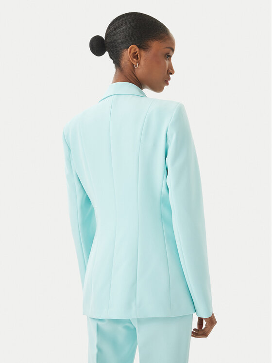 Maryley Maryley Marynarka 26EB139/43AC Turkusowy Regular Fit