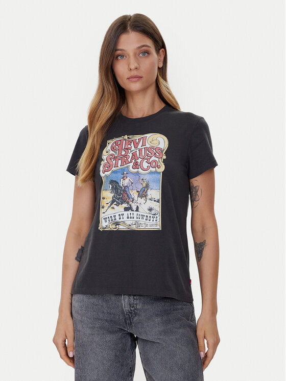 Levi's® Levi's® T-Shirt The Perfect 17369-3309 Czarny Standard Fit
