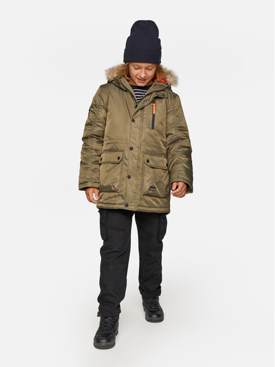 Coccodrillo Coccodrillo Giubbotto invernale ZC3152104OBK Verde Regular Fit