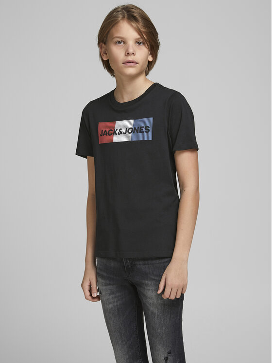 Jack&Jones Junior Tricou Corp Logo 12152730 Negru Regular Fit
