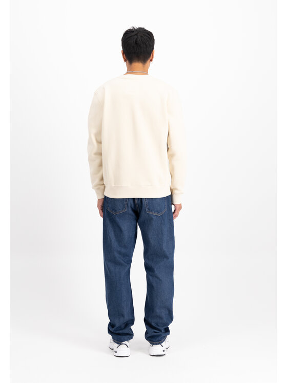 Alpha Industries Alpha Industries Bluza Basic Small Logo Sweatshirt Beżowy Regular Fit