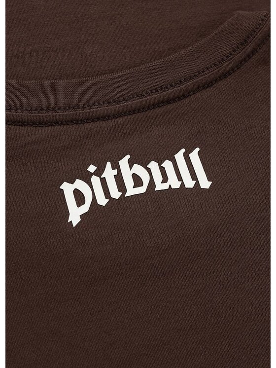 PITBULL PITBULL T-Shirt SIDE Brązowy Regular Fit