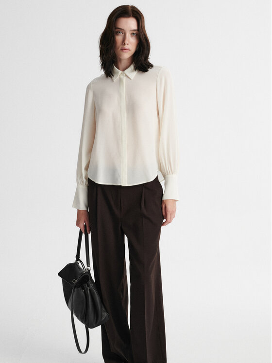MARI PRETI MARI PRETI Bluzka ISABELLE Kremowy Oversize