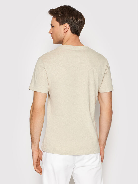 Polo Ralph Lauren Polo Ralph Lauren T-Shirt 710671438203 Béžová Slim Fit