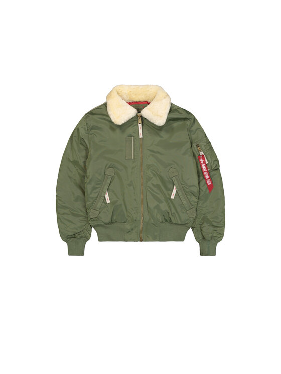 Alpha Industries Alpha Industries Kurtka bomber Injector III Bomber Jacket Zielony Slim Fit