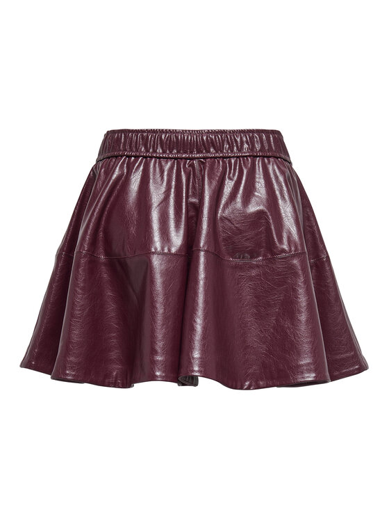 ONLY ONLY Dirbtinės odos sijonas Jacky 15355512 Violetinė Regular Fit