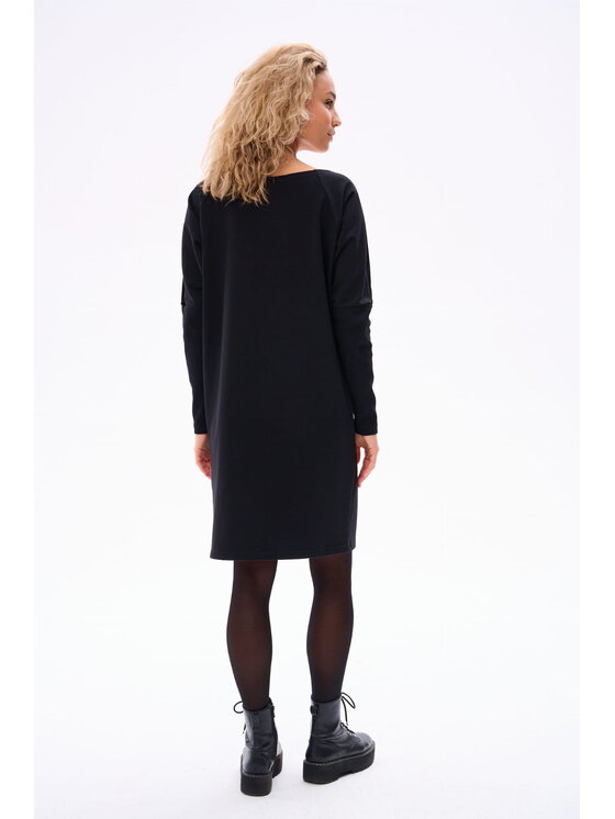 blue shadow blue shadow Sukienka codzienna Czin Czarny Regular Fit