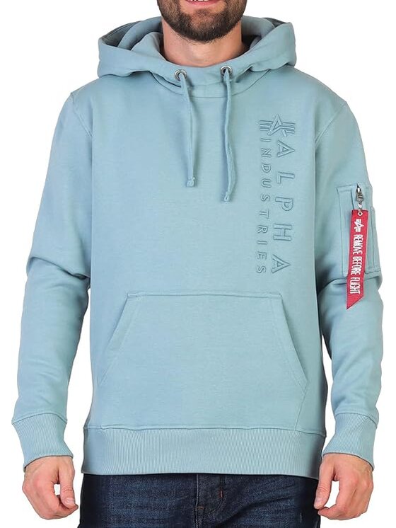 Alpha Industries Alpha Industries Bluza 138333 Niebieski Regular Fit