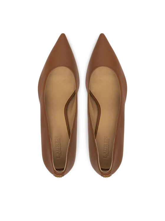 LAUREN RALPH LAUREN LAUREN RALPH LAUREN Čevlji z visoko peto Lanette 802972023002 Rjava