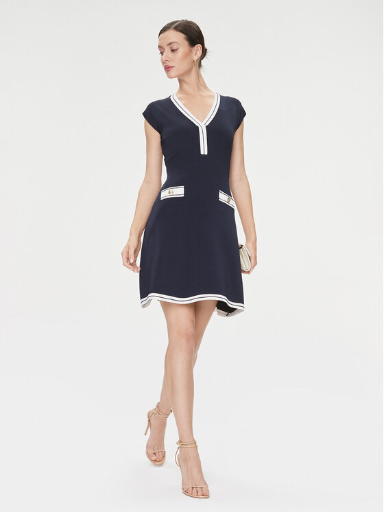 Guess Guess Kötött ruha Febe 4RGK08 5790Z Sötétkék Regular Fit