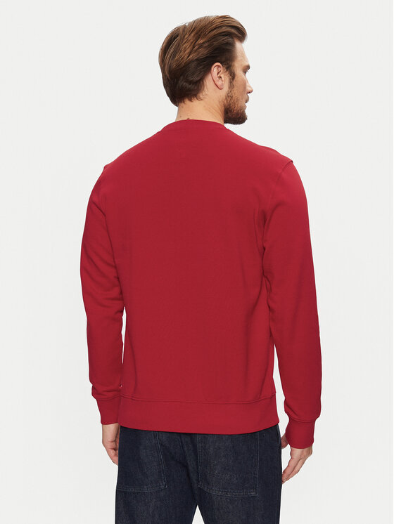 Tommy Hilfiger Tommy Hilfiger Bluza Essential MW0MW37237 Czerwony Regular Fit