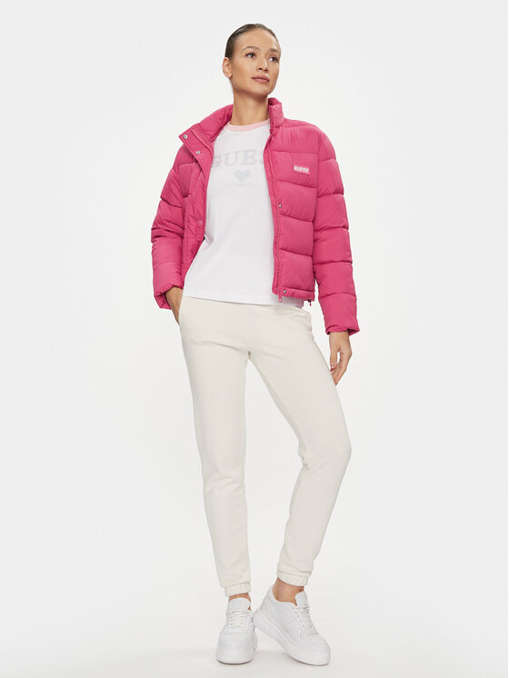 Guess Guess Prijelazna jakna Bertina V4RL00 WFYE2 Ružičasta Regular Fit