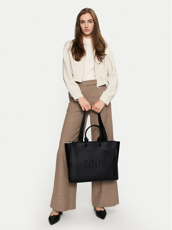 TOUS TOUS Ročna torba Shopper Xl. Amaya T La Rue New 2002025851 Črna