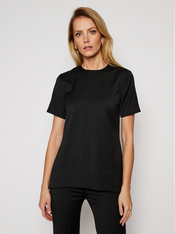 Victoria Victoria Beckham Victoria Victoria Beckham Bluse Lightweight Strech 2121WTP002312A Schwarz Regular Fit