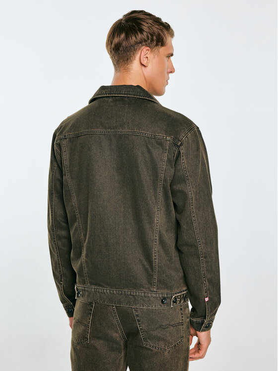 BIG STAR BIG STAR Kurtka jeansowa CHARLIE Brązowy Basic Fit