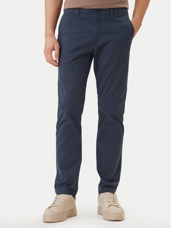 Calvin Klein Jeans Calvin Klein Jeans Pantaloni din material LV04RF618G Bleumarin Slim Fit
