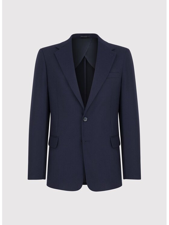 Pako Lorente Pako Lorente Marynarka P25WP-3X-030 Granatowy Slim Fit