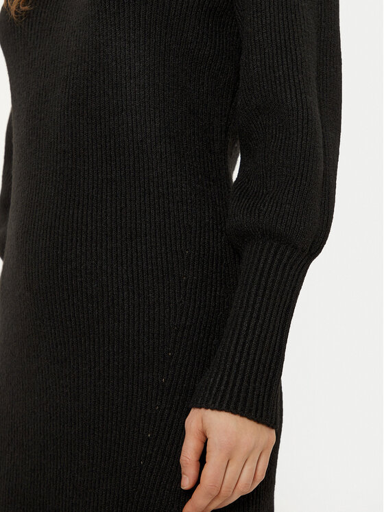 Gaudi Gaudi Kootud kleit 421BD13010 Must Regular Fit