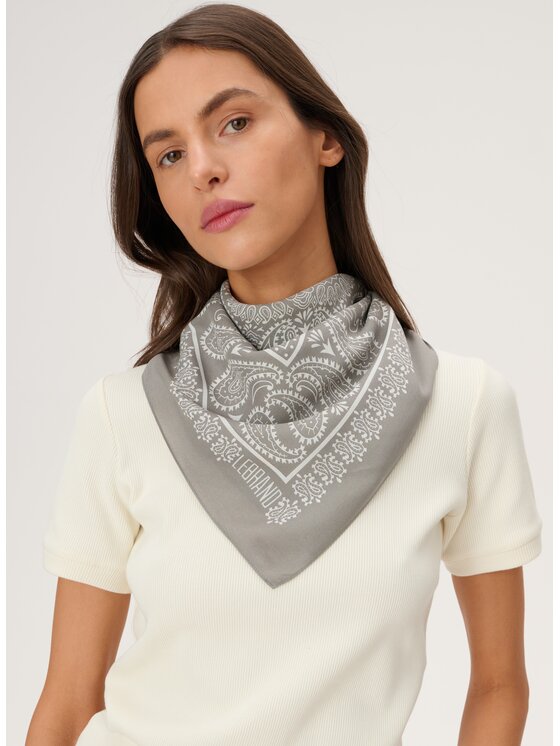 LEBRAND LEBRAND Chusta Bandana Szary