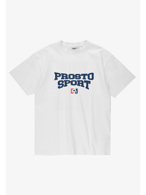PROSTO. PROSTO. T-Shirt Sport Biały Oversize