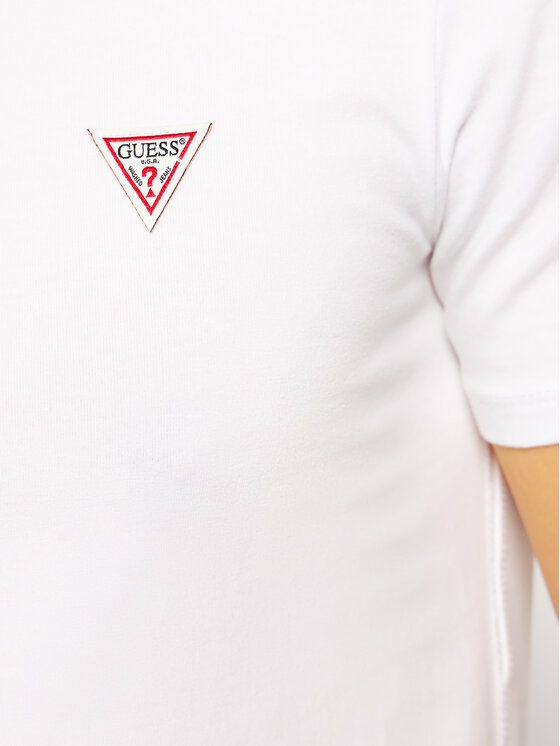 Guess Guess T-Shirt M1RI32 J1311 Λευκό Super Slim Fit