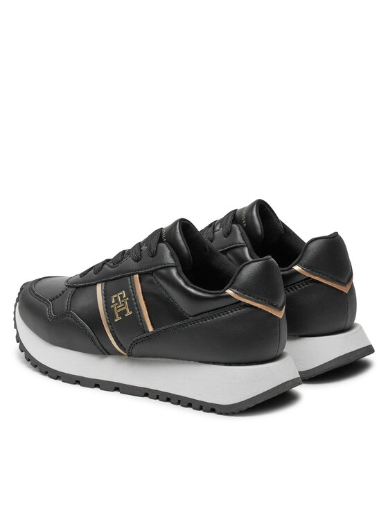 Tommy Hilfiger Tommy Hilfiger Sneakersy Low Cut Lace-Up Sneaker T3A9-33548-1695 M Czarny
