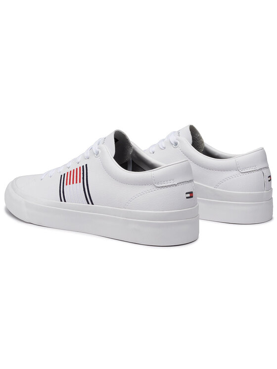 Tommy Hilfiger Sneakers Corporate Leather Sneaker FM0FM02853 WeiB Modivo
