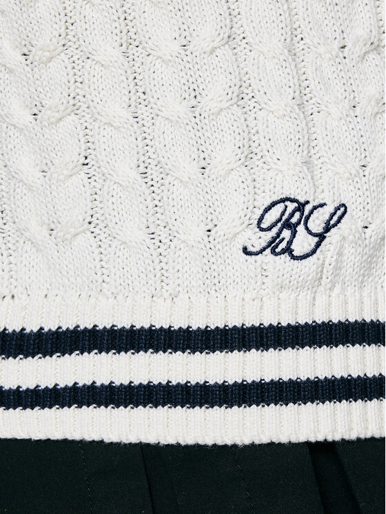 BIG STAR BIG STAR Sweter MISIA Kremowy Comfort Fit