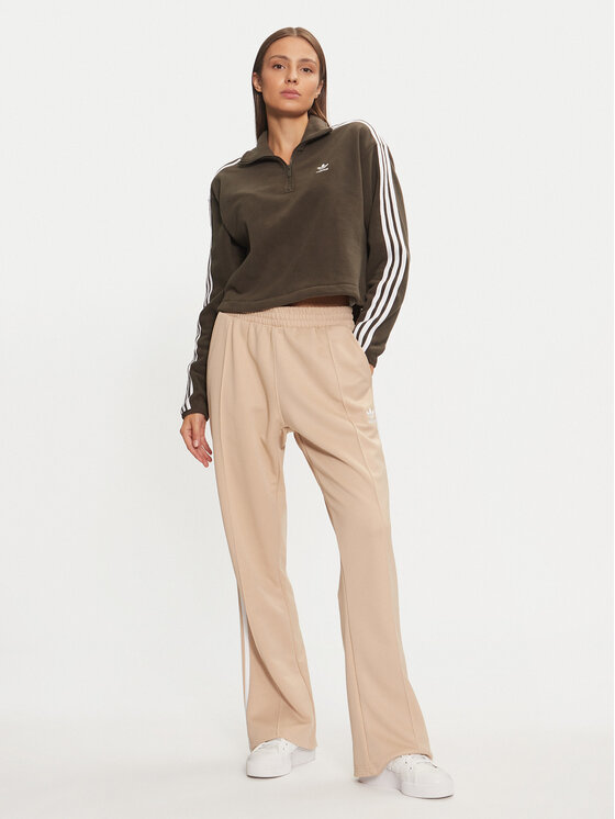 adidas adidas Polar Polar Fleece 1/2 Zip IW3164 Zielony Loose Fit