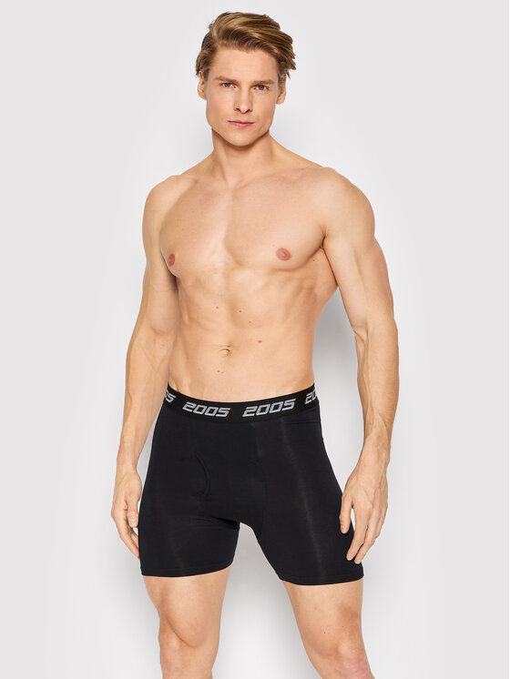 2005 2005 Set di 2 boxer Boxers Nero