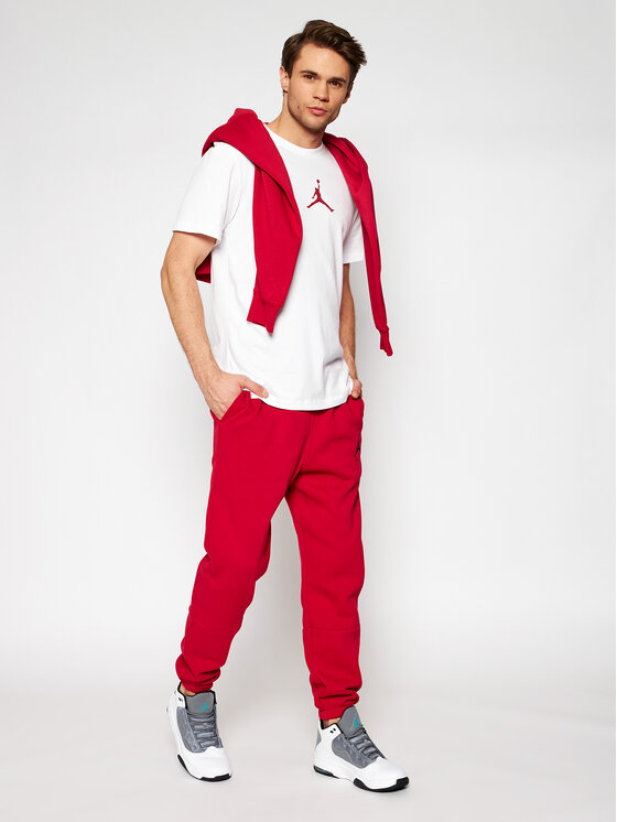 Nike Marškinėliai Jordan Jumpman CW5190 Balta Standard Fit • Modivo.lt