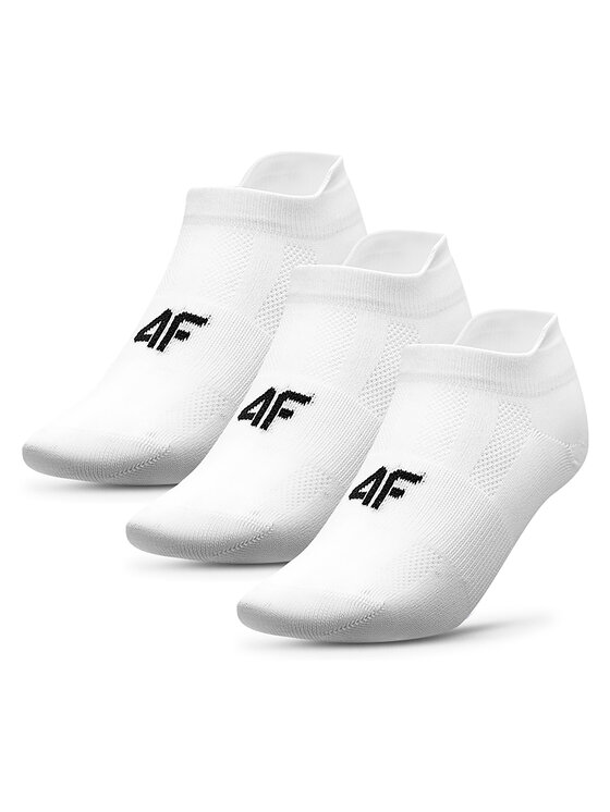 4F 4F Къси чорапи 4FAW23USOCM201 Бял