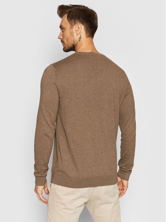 Selected Homme Selected Homme Sweter Berg 16074682 Brązowy Regular Fit