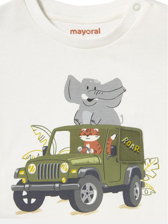 Mayoral Mayoral Marškinėliai 1053 Balta Regular Fit