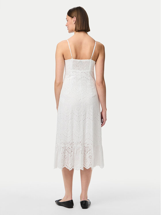 Pieces Pieces Vasarinė suknelė Vilde 17156565 Balta Regular Fit