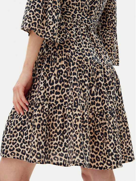 Vero Moda Vero Moda Každodenní šaty Melba 10329936 Hnědá Loose Fit